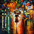 Leonid Afremov RAIN PRINCESS painting